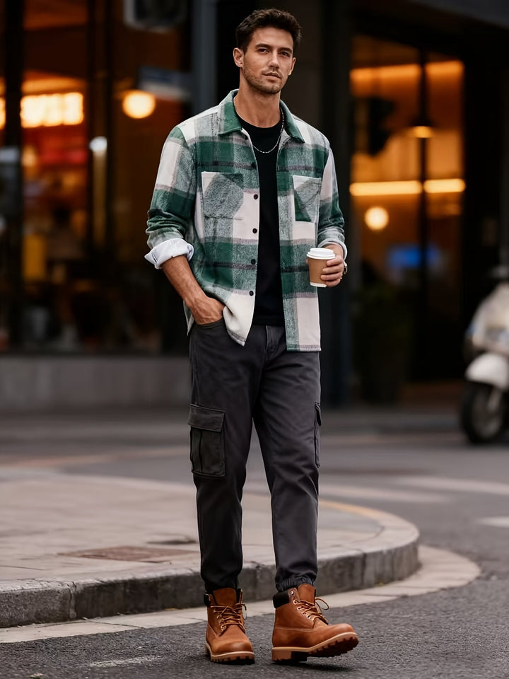 Corbin | Robust Rutigt Overshirt