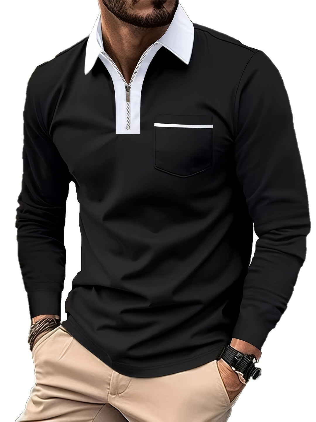 Curtis | Raffinerad Zip-Krage Polotröja