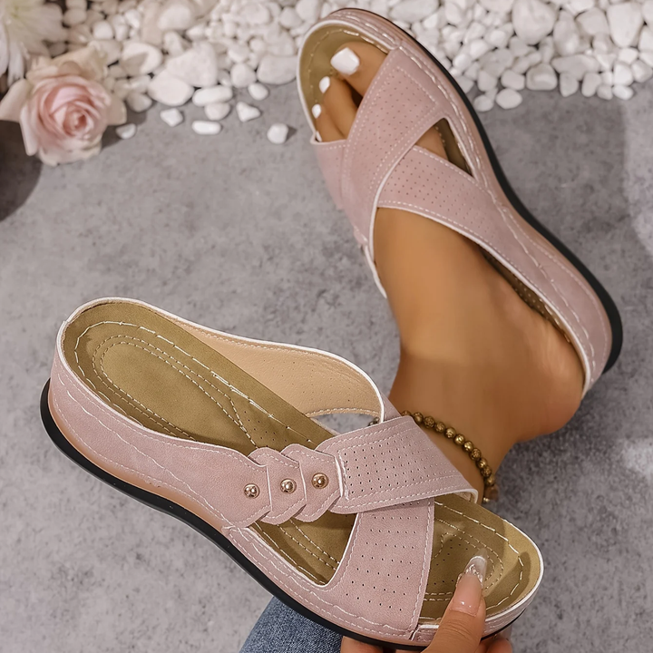 Charlotte | Premium Ortopedisk Kil Sandal