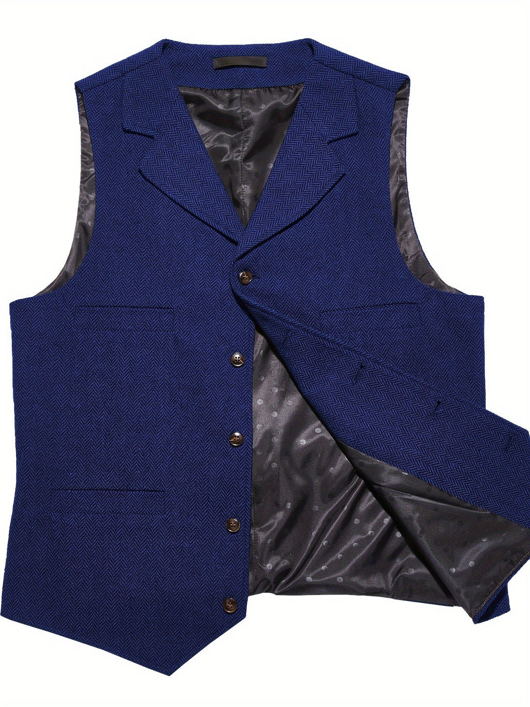 Byron | Raffinerad Herringbone Väst