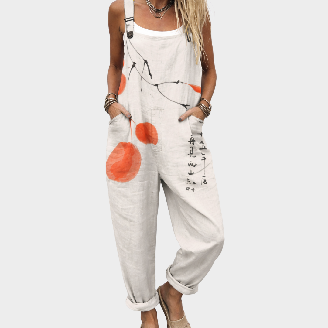 Rosario | Avslappnad Bekväm Tryckt Jumpsuit