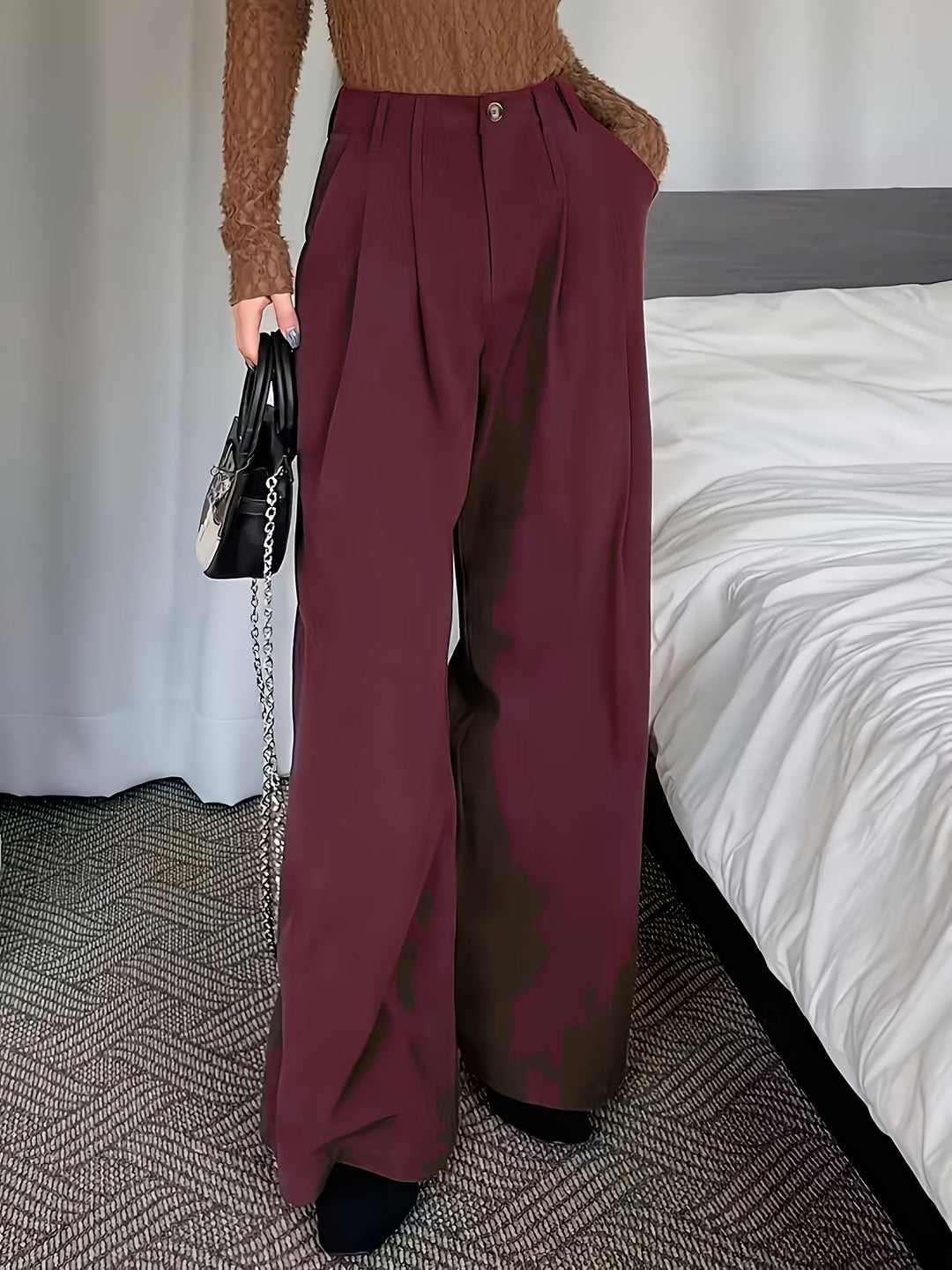 Celine | Plisserade Vida Byxor