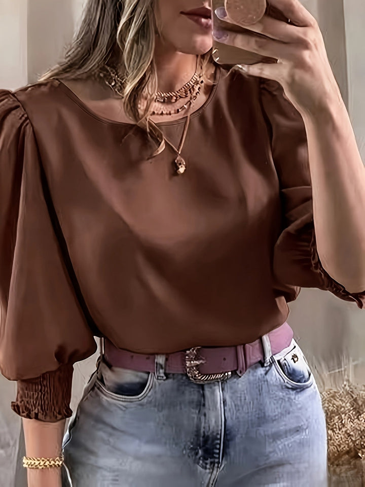 Ellen | Blus med Puffärmar