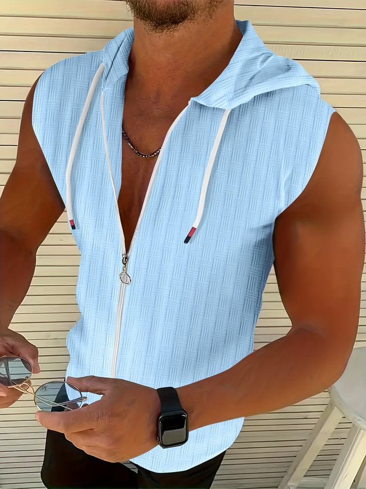Rhett | Huvan Zip Tank Top