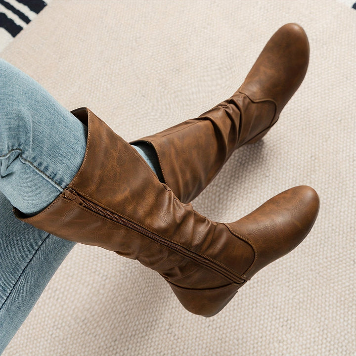 Maureen | Slouchade Stövlar Mid-Calf