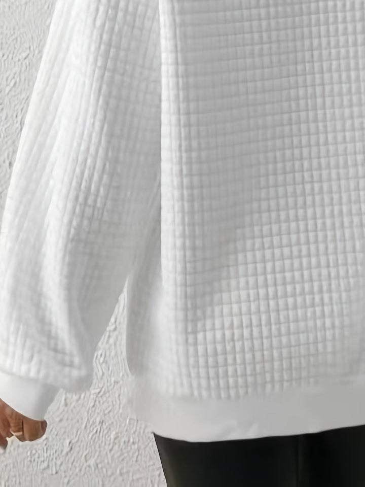 Susanna | Avslappnad Kvartzip-Pullover