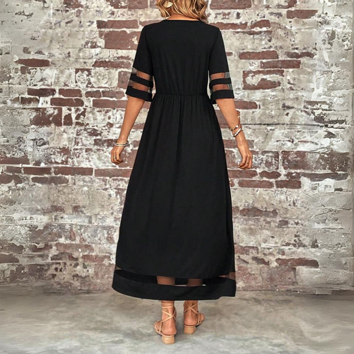 Aubrey | Elegant Midiklänning med Tummy-Smoothing