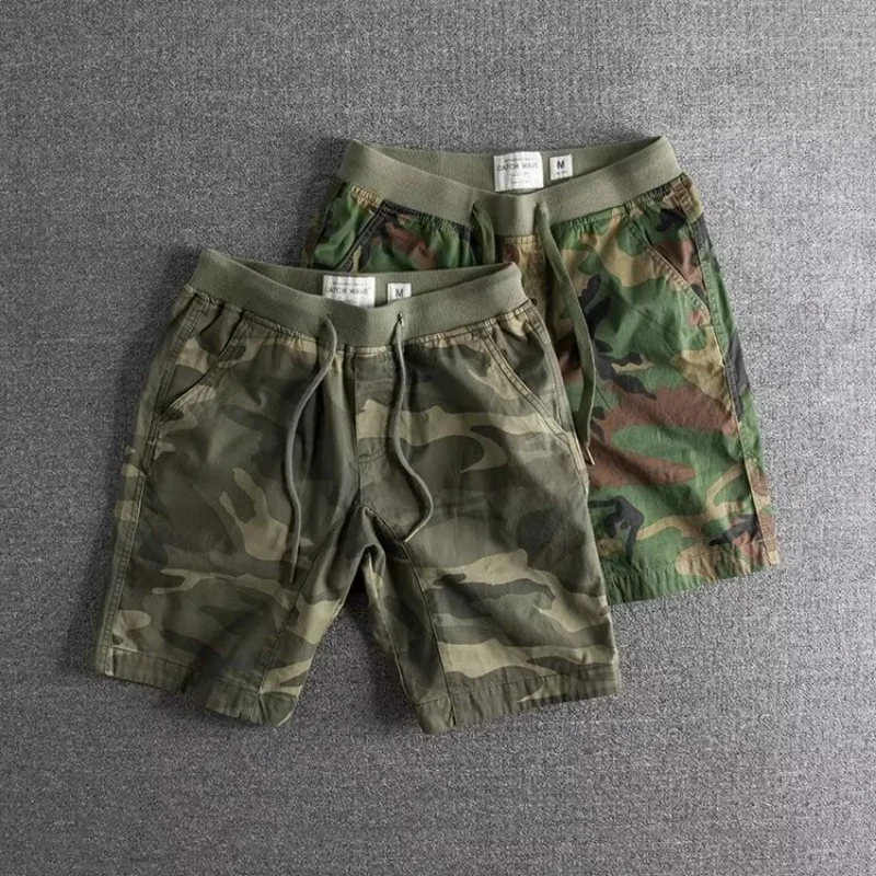 Nathan | Avslappnade Camo Shorts