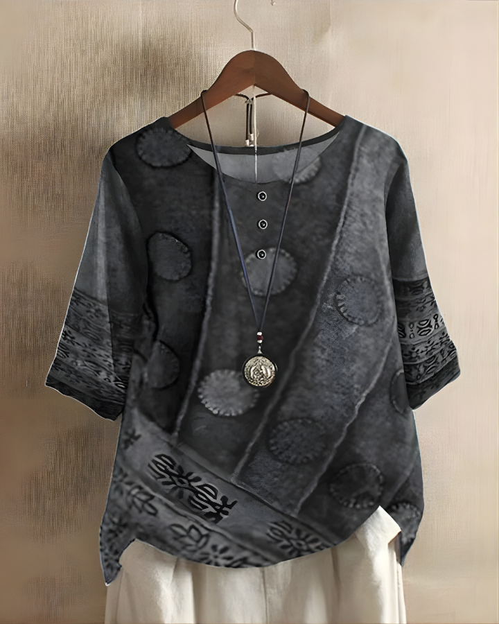 Fiona | Avslappnad Sommar Boho Topp