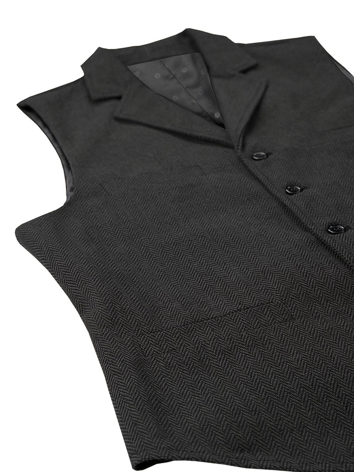 Byron | Raffinerad Herringbone Väst