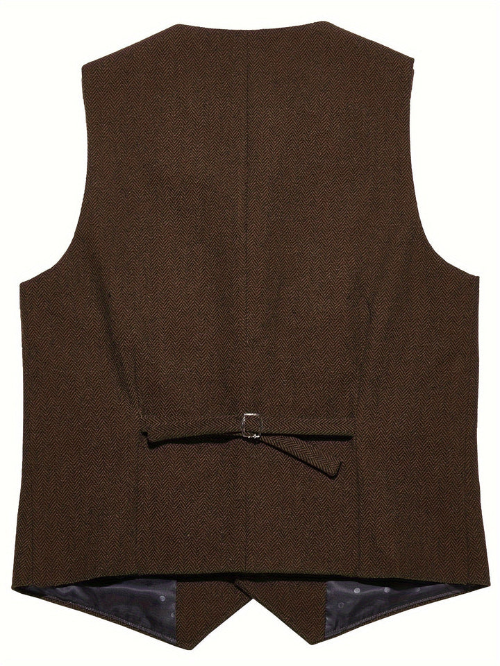 Byron | Raffinerad Herringbone Väst