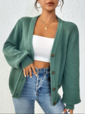 Maribel | Avslappnad Knapp-Front Cardigan