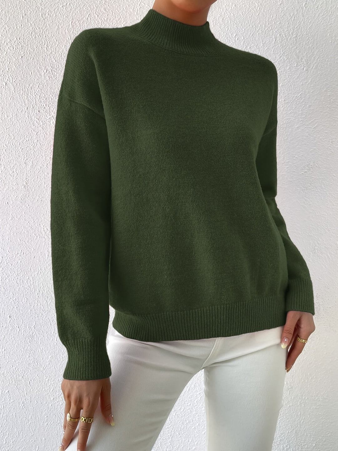 Lorelei | Förfinad Mock Neck Tröja