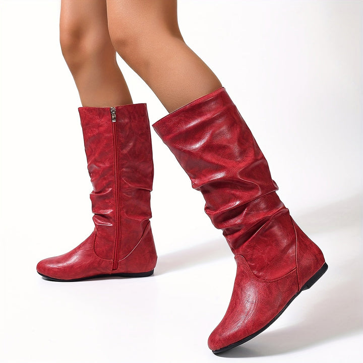 Maureen | Slouchade Stövlar Mid-Calf