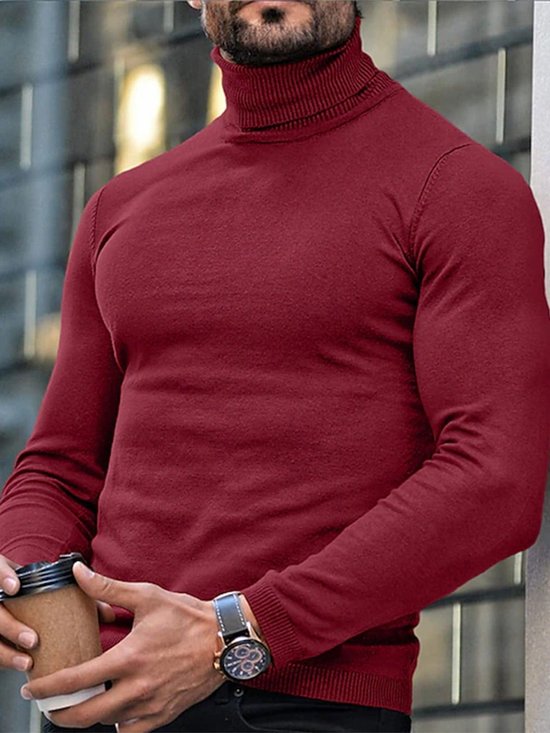 Dominic | Förfinad Höghalsad Turtleneck