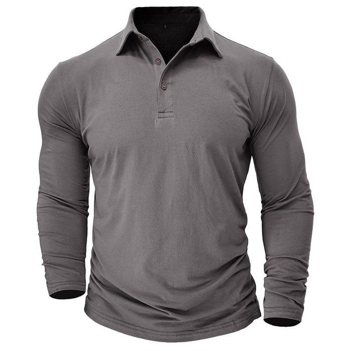 Travis Owen | Stilig Premium Långärmad Polo