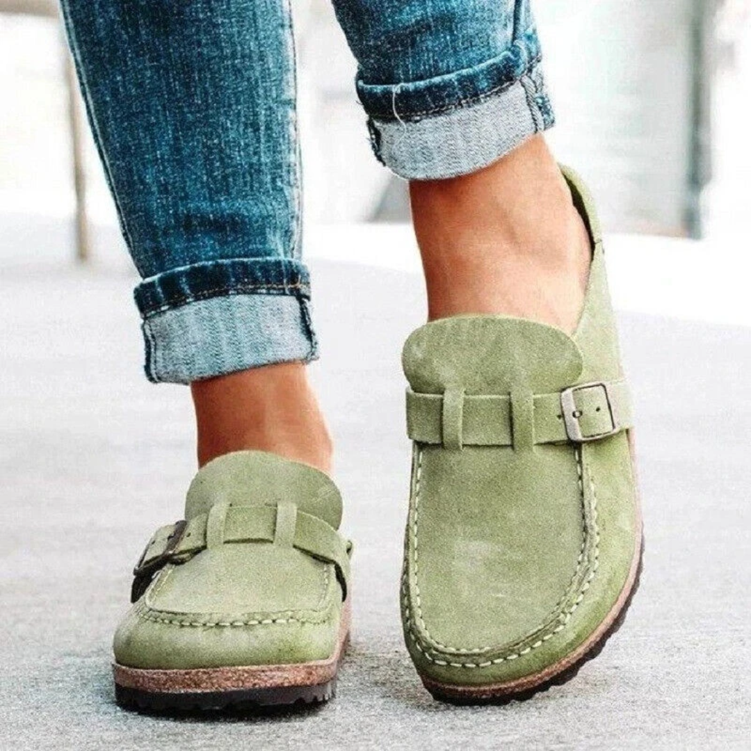 Lauren | Låg Klack Spänne Loafers