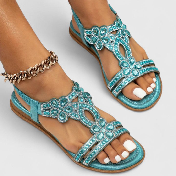 Rebecca | Eleganta Ortopediska Beads Sandaler