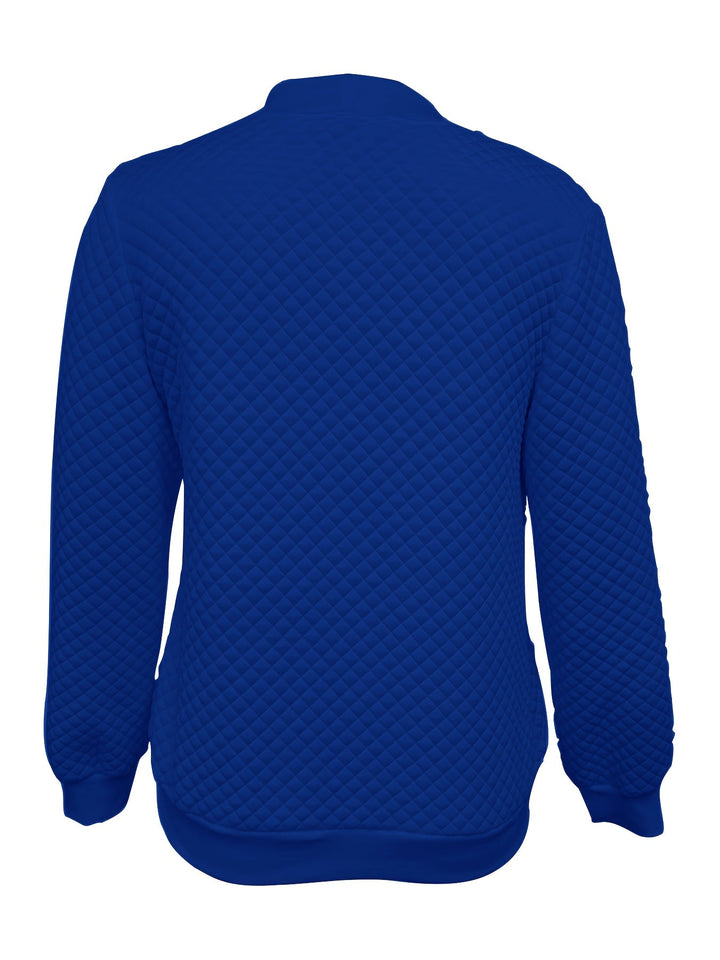 Carolyn | Kviltad-textur Baseballjacka