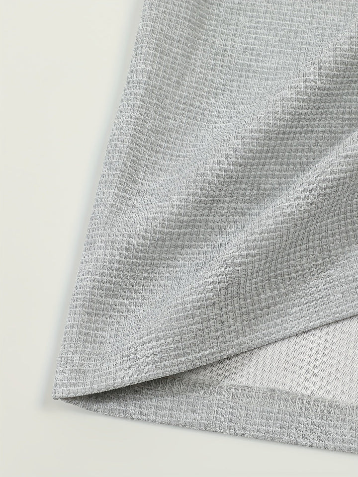 Jonathan | Texturerad långärmad Henley-skjorta