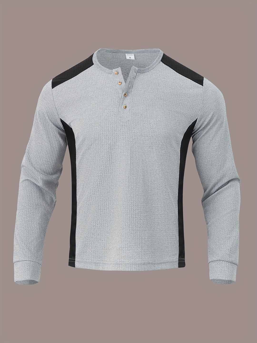 Curtis | Texturerad långärmad Henley