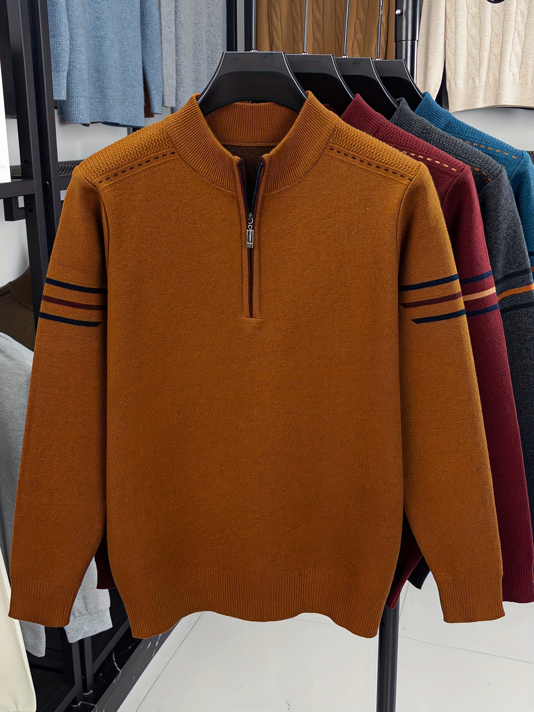 Nathan | Halvdraget Mock Neck Tröja