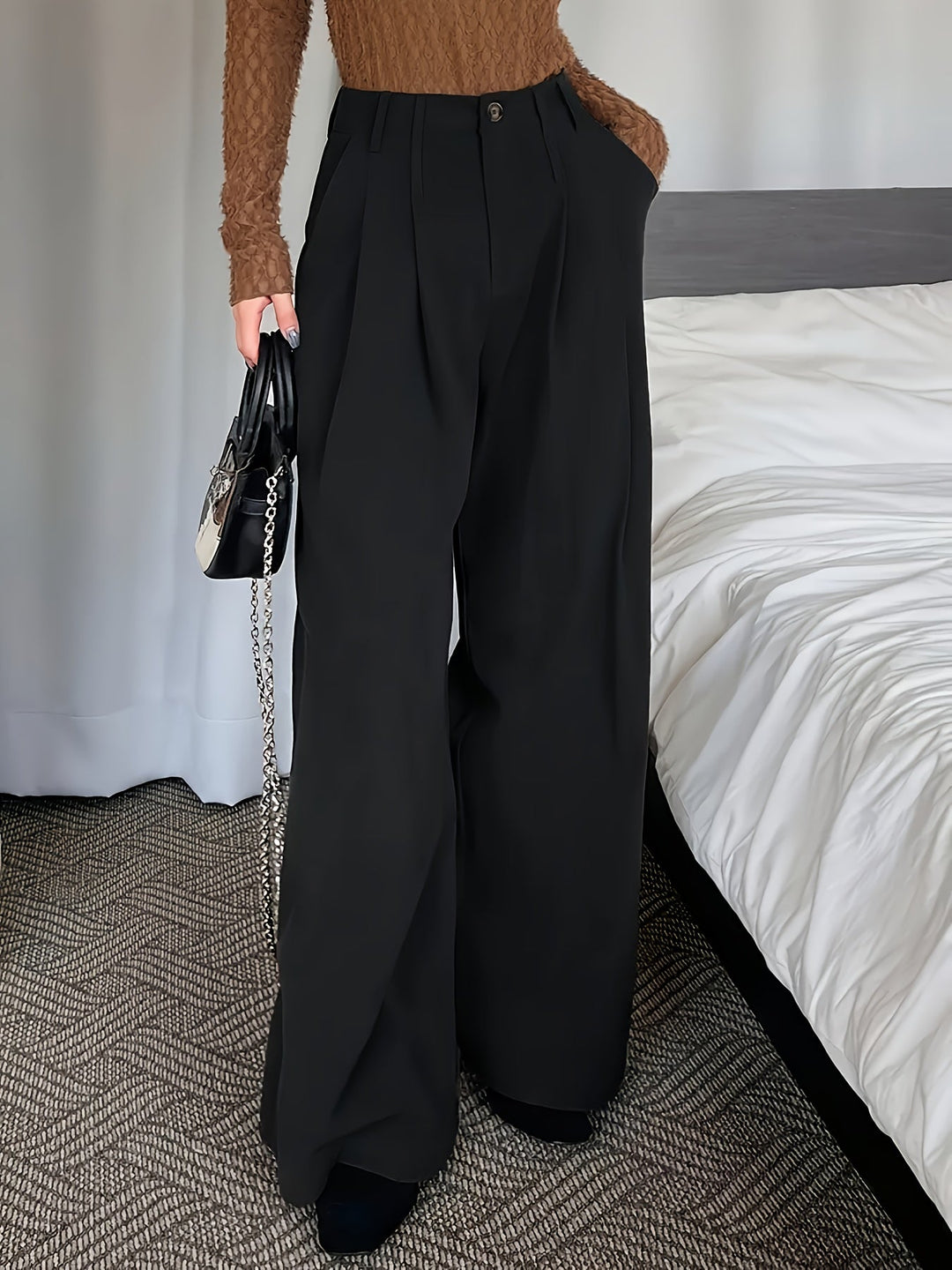 Celine | Plisserade Vida Byxor