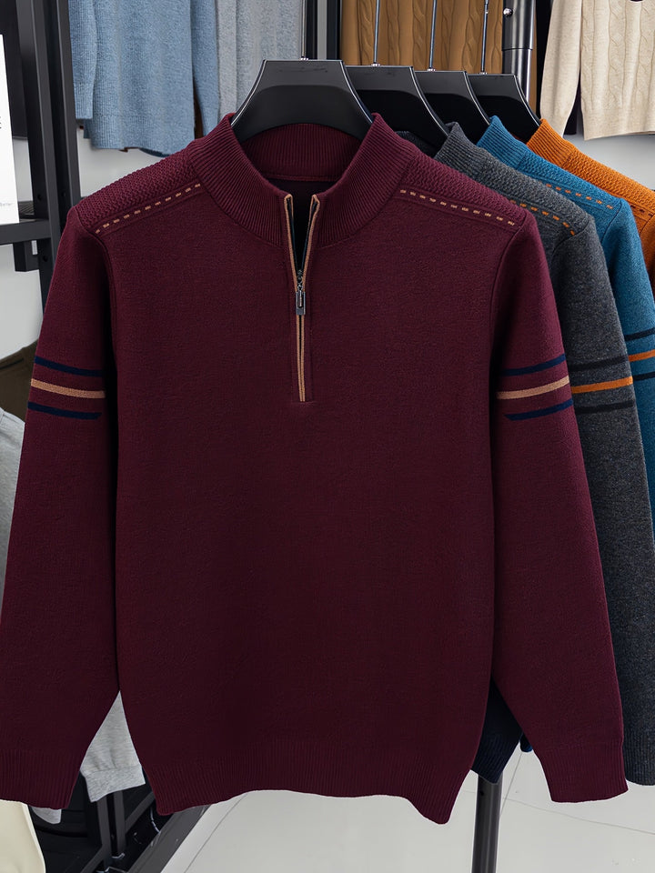 Nathan | Halvdraget Mock Neck Tröja