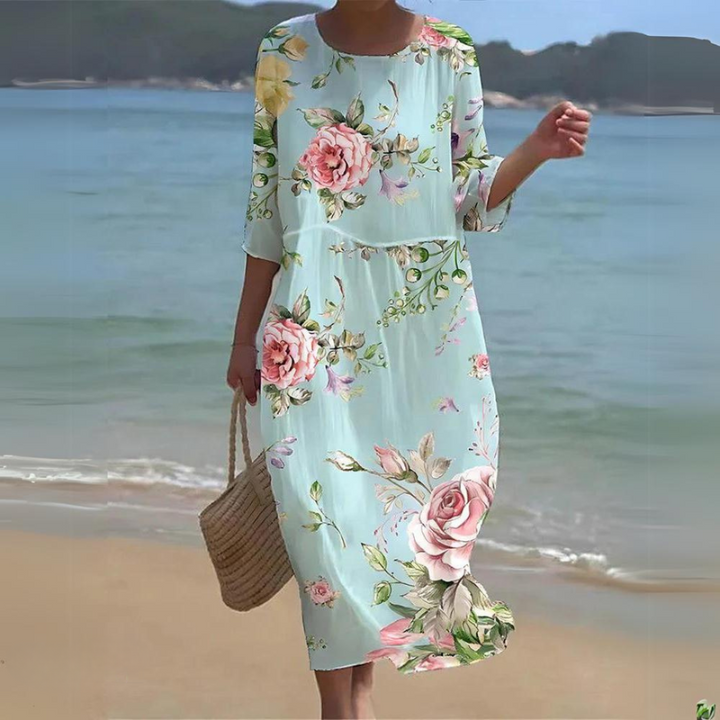 Miranda | Elegant Blommig Sommarklänning