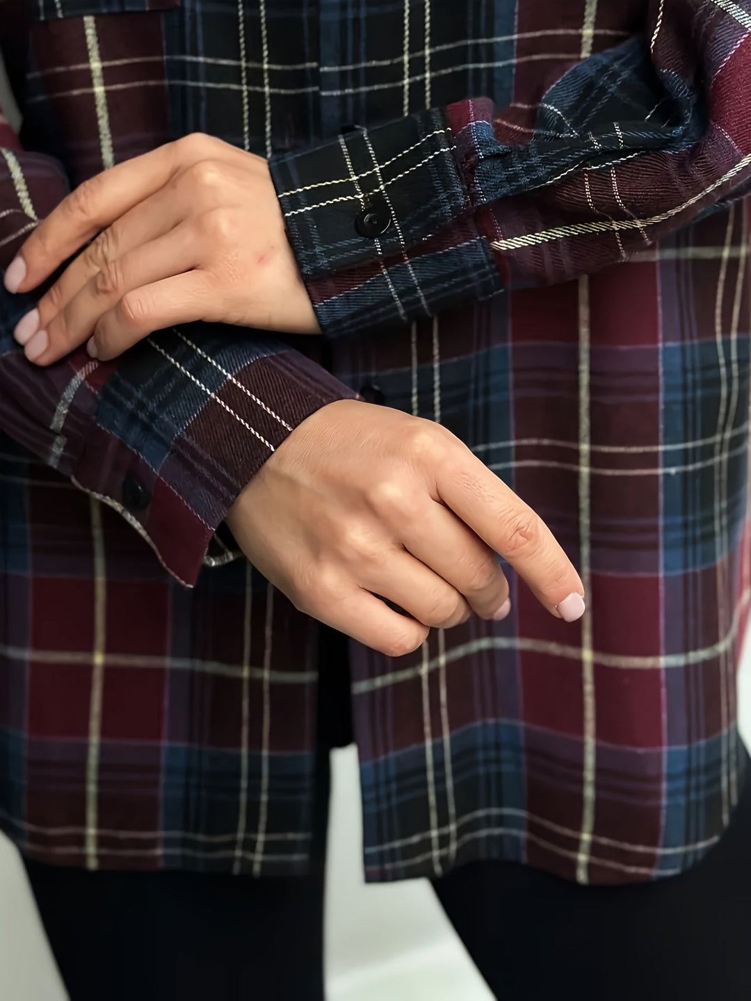 Marianne | Avslappnad Rutig Skjorta