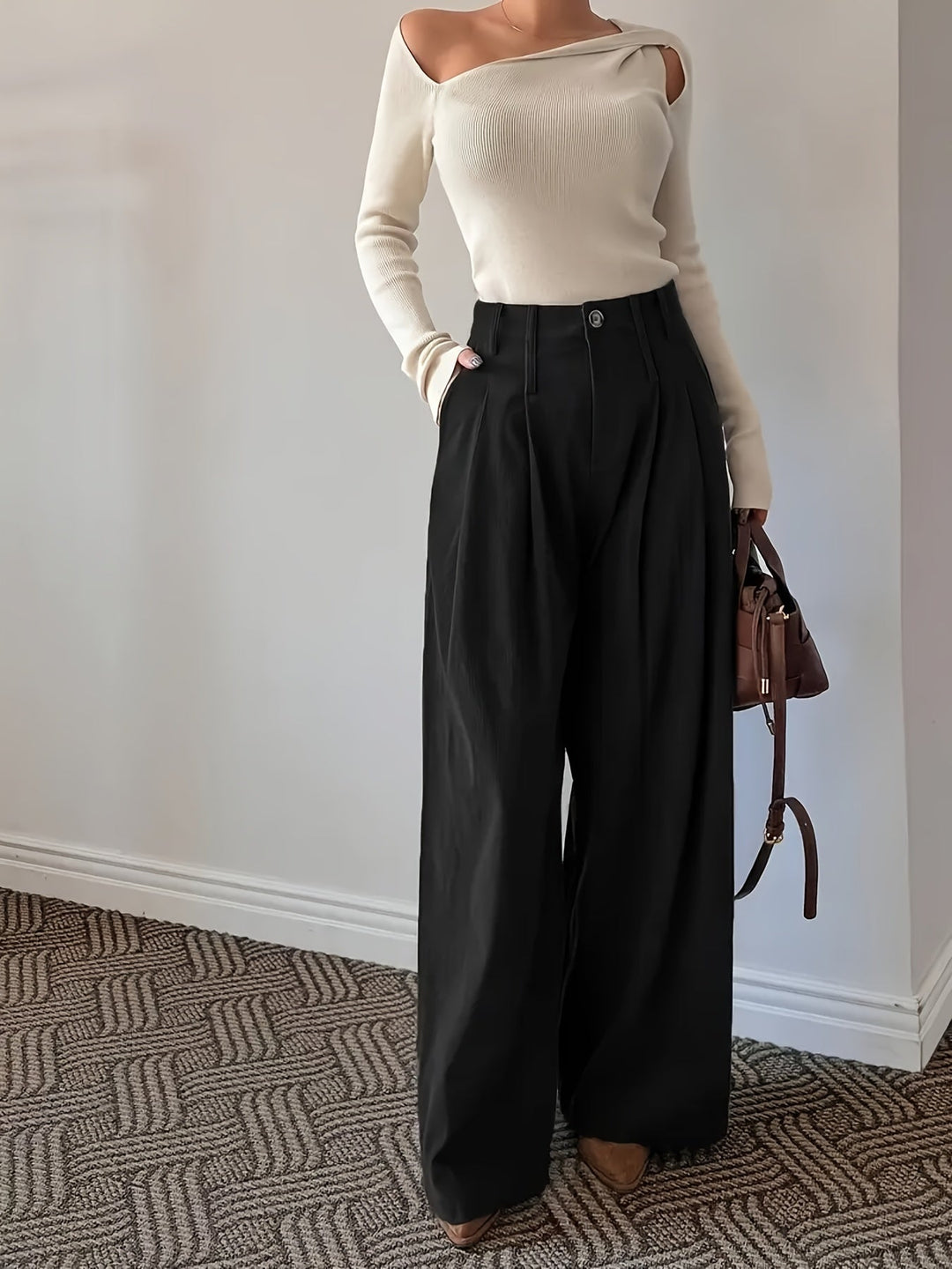 Celine | Plisserade Vida Byxor