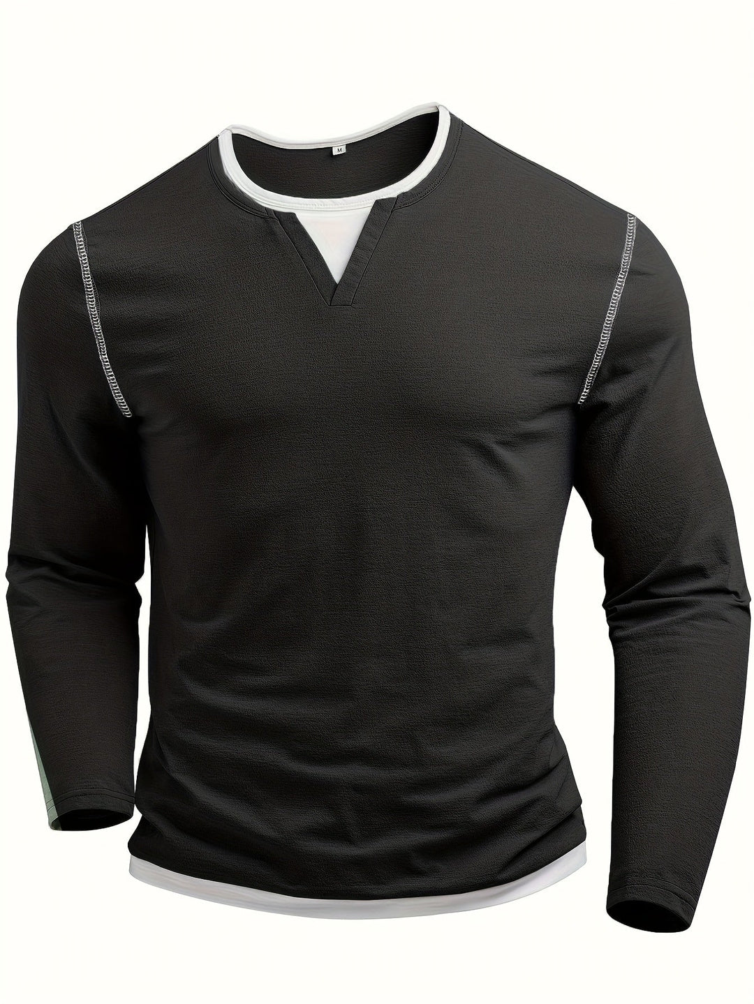 Nathan | Raffinerad Notch-Neck Henley Skjorta