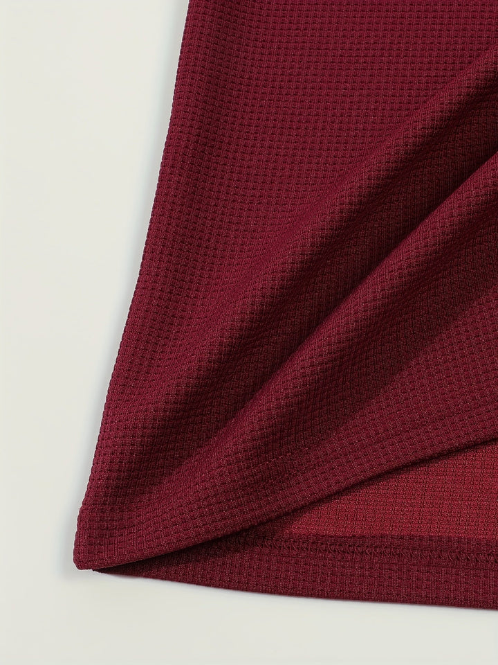 Jonathan | Texturerad långärmad Henley-skjorta