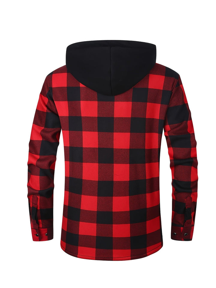 Desmond | Hoodie-rutig skjorta jacka