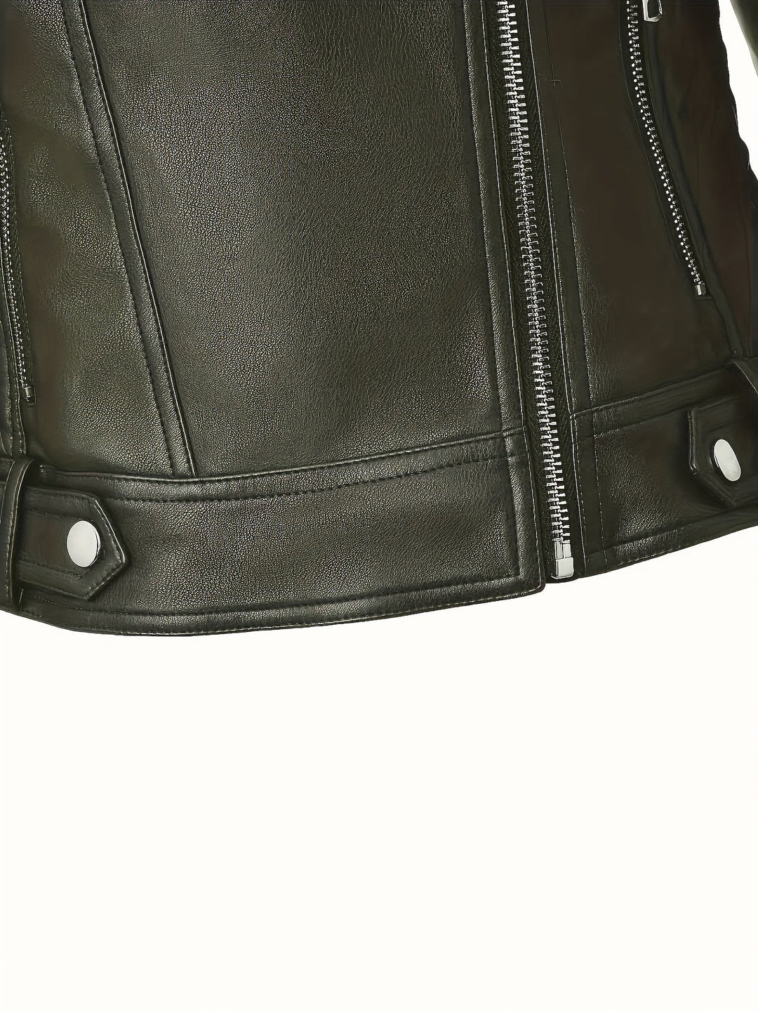 Mabel | Skulpterad Zip-Front Moto Jacka