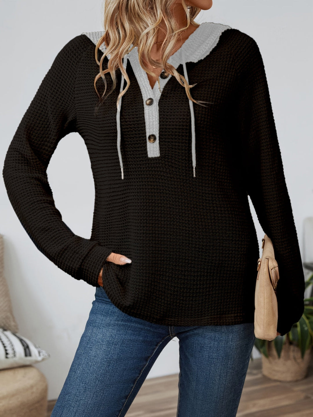 Sadie | Avslappnad Huva Topp