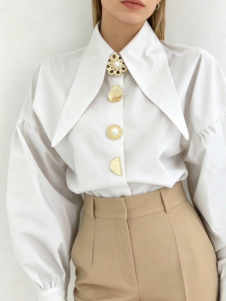 Lucille | Statement Krage Blus