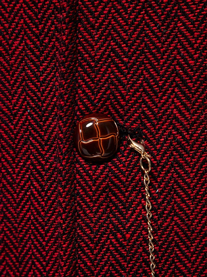 Edmund | Herringbone Enkelknäppt Västa