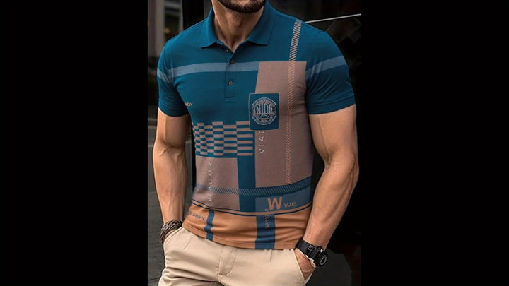 Nathaniel | Fins Colorblock Polo Skjorta