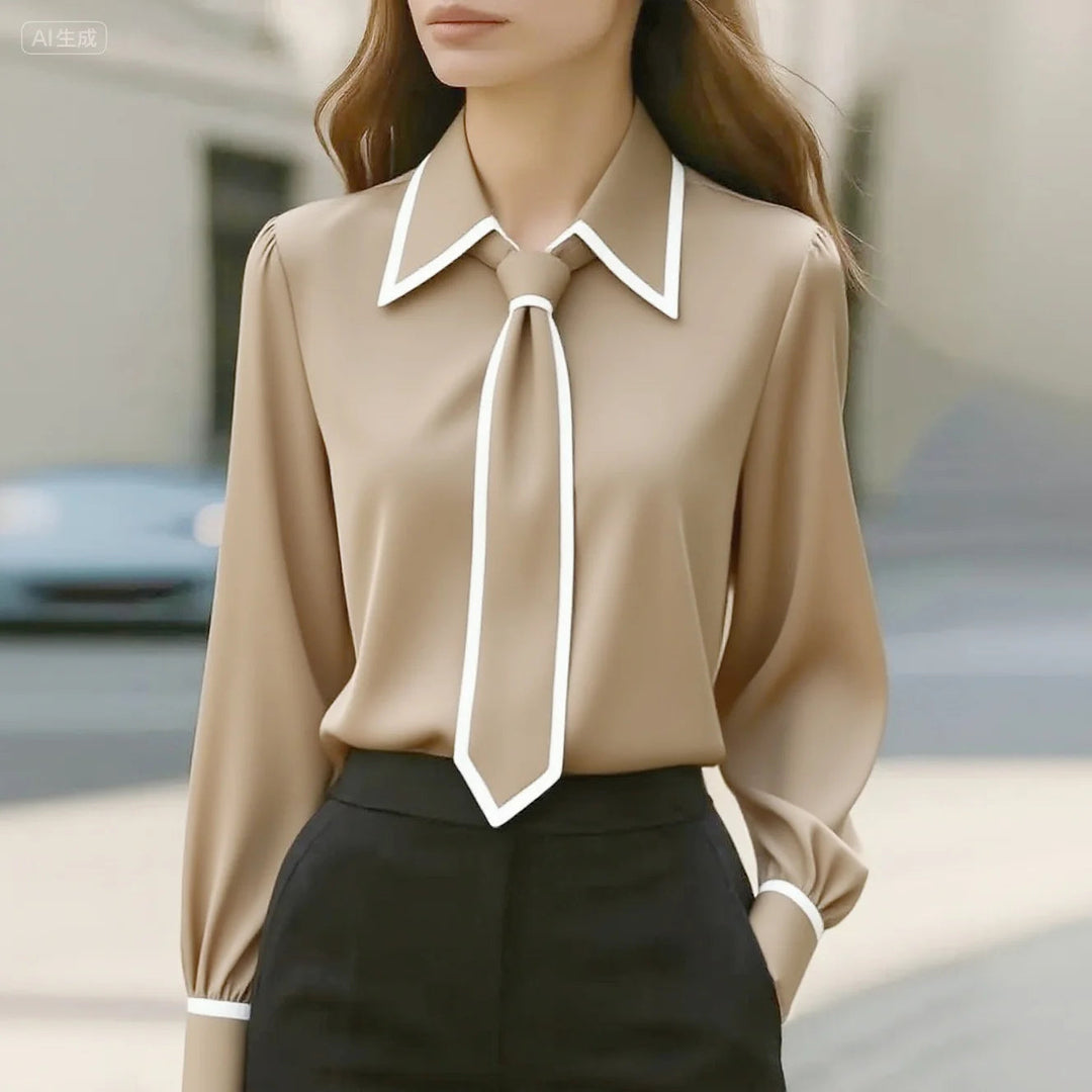 Adelina | Kontrastband Blus