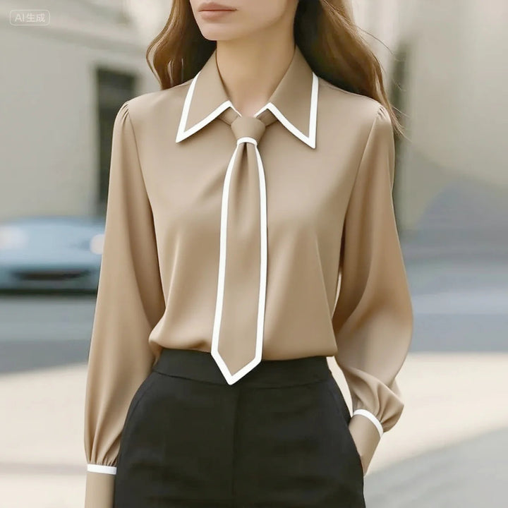Adelina | Kontrastband Blus