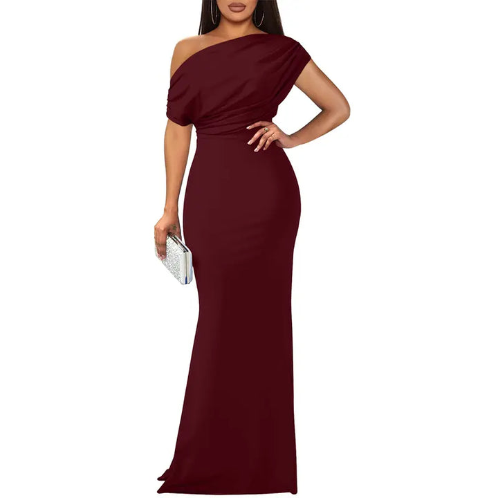 Ros | Elegant Off-Shoulder Aftonklänning