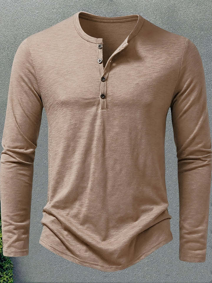 Dalton | Klassisk Knapp-Placket Henley