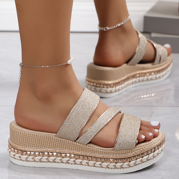 Layla | Premium Bekväm Kilklack Sandal