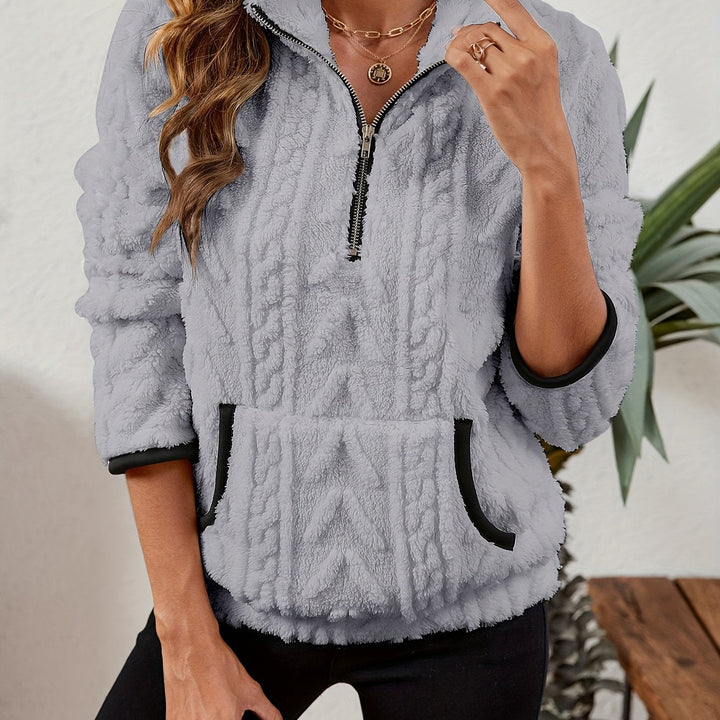 Delilah | Mysig Halvdragkedja Pullover