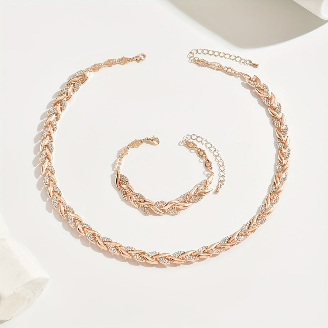 Marlene | Elegant Halsband och Armband Set