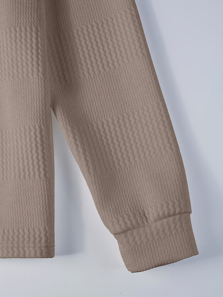Fletcher | Texturerad långärmad polo