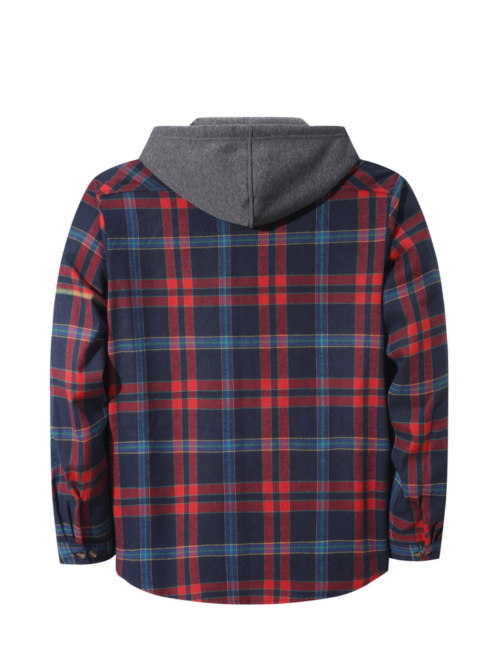 Braxton | Rutig Hoodie Skjorta