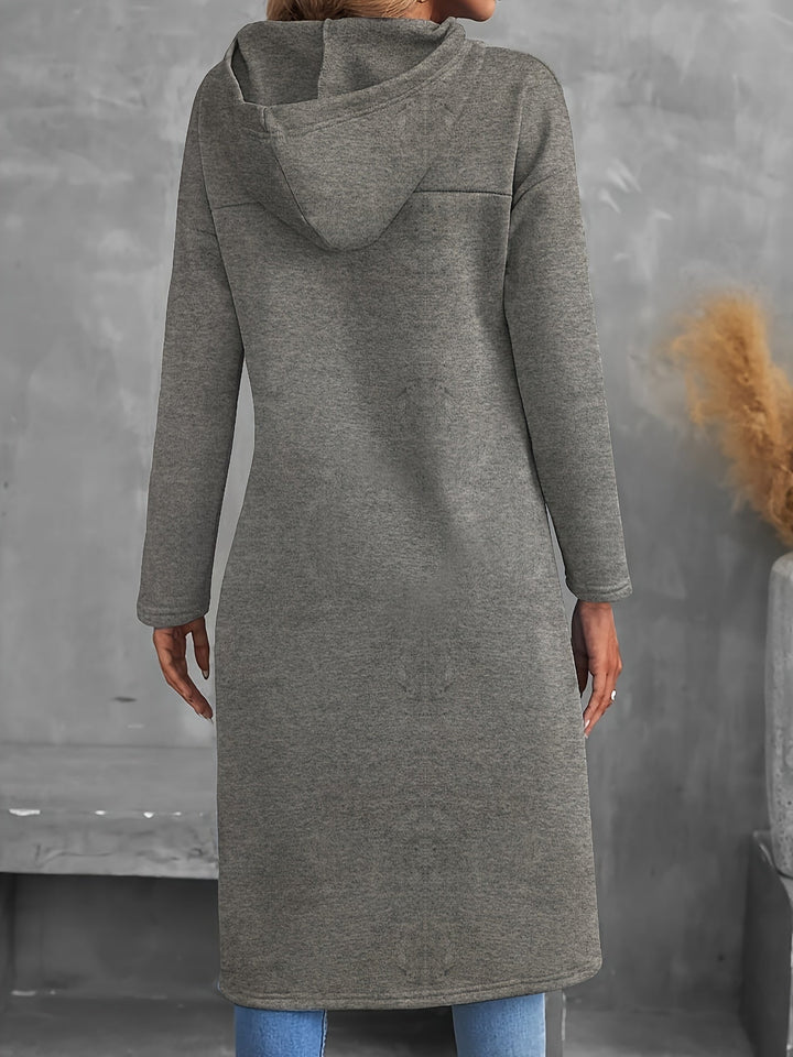 Tabitha | Hög-Låg Dragkedja Hoodie