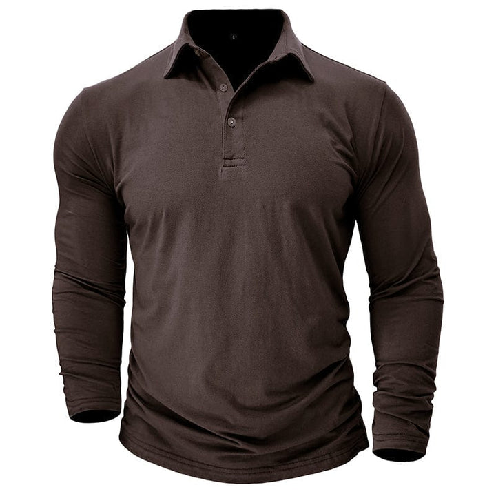 Travis Owen | Stilig Premium Långärmad Polo